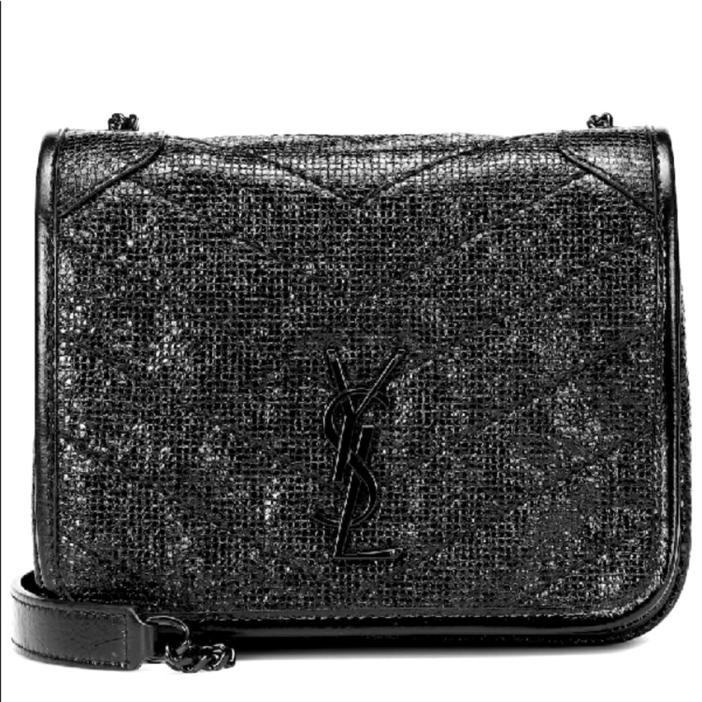 SAINT LAURENT NIKI MINI EMBOSSED LEATHER BAG